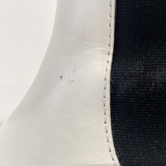 Paige White Leather Chelsea Boot - Picture 4 of 4